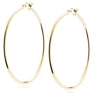Cercei rotunzi argint placati cu aur galben Ø50 mm x 2 mm Classic Hoops DiAmanti KHR250G-DIA (Argint 925‰ 5 g.) Cercei rotunzi argint placati cu aur galben Ø50 mm x 2 mm Classic Hoops DiAmanti KHR250G-DIA (Argint 925‰ 5 g.)